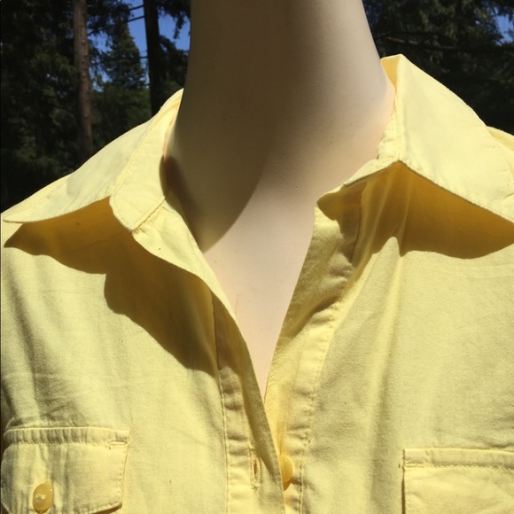 Style & Co. Tops - Style & Co. Classic button down shirt mellow yellow